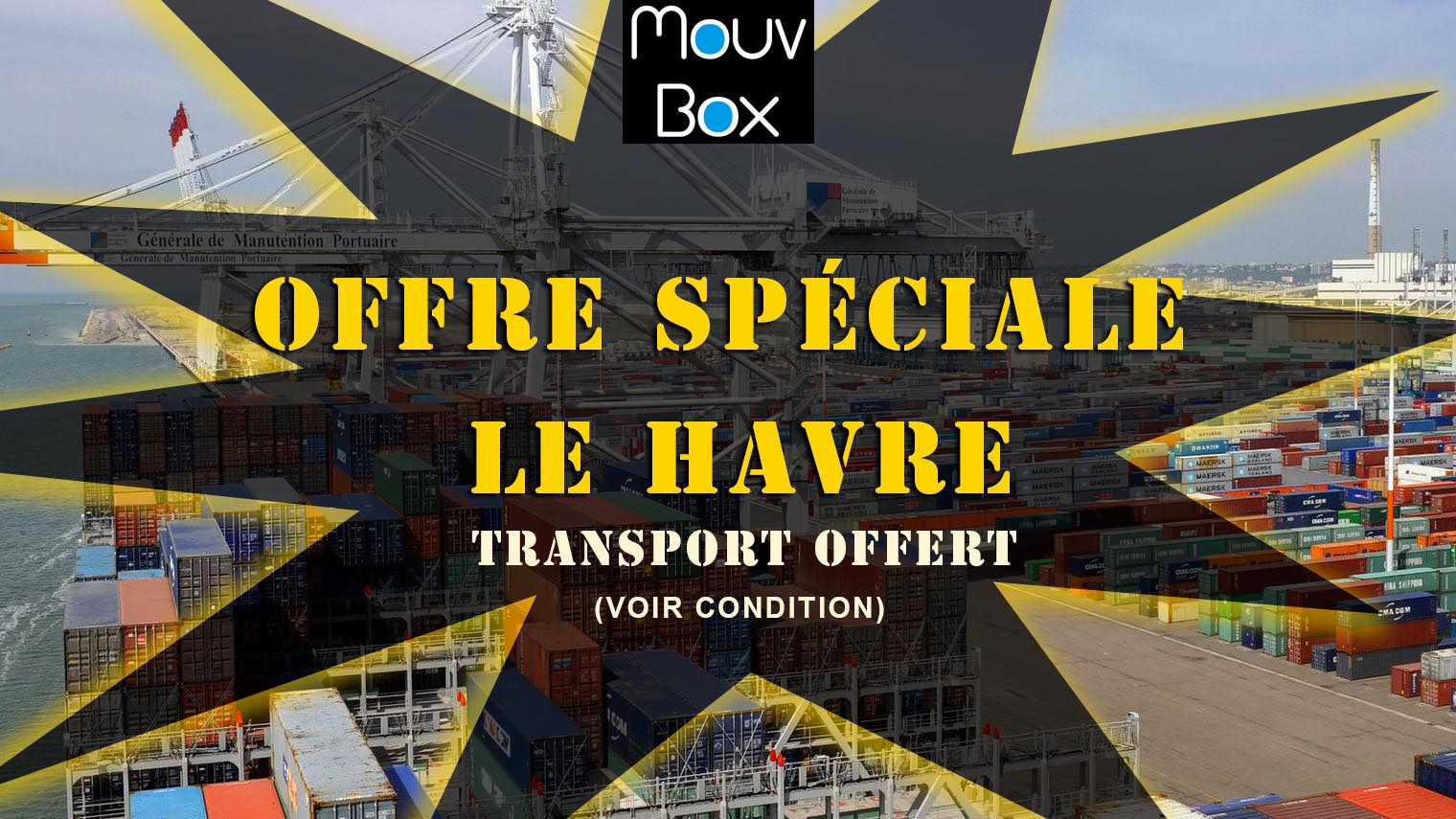 promotion container, promotion transport, offre spéciale container