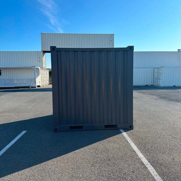 container de stockage 8 pieds noir arrière