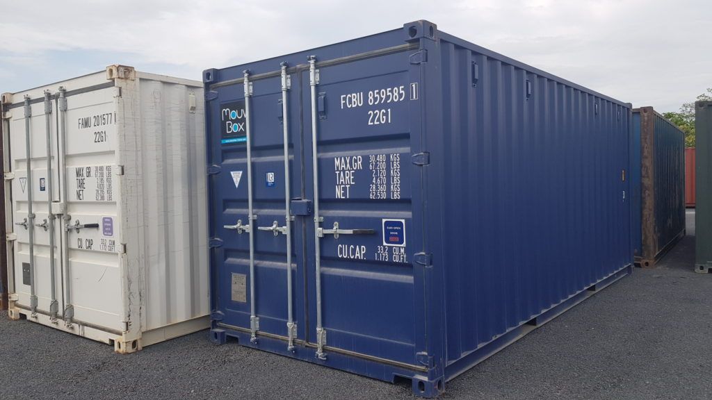 Container 20′ DRY (6m) 1er Voyage EOD « neuf » MOUVBOX FRANCE