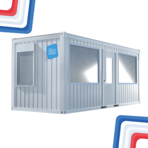 Bureau modulaire vitré 20 pieds