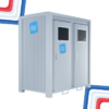 Toilettes de chantier 8 pieds