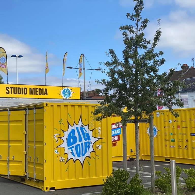 Des containers MOUVBOX pour le Big Tour