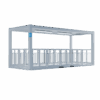 Terrasse modulaire couverte