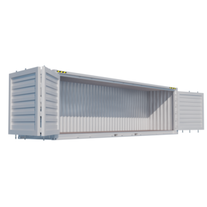 Container maritime 40 pieds High Cube Open Side 1er voyage