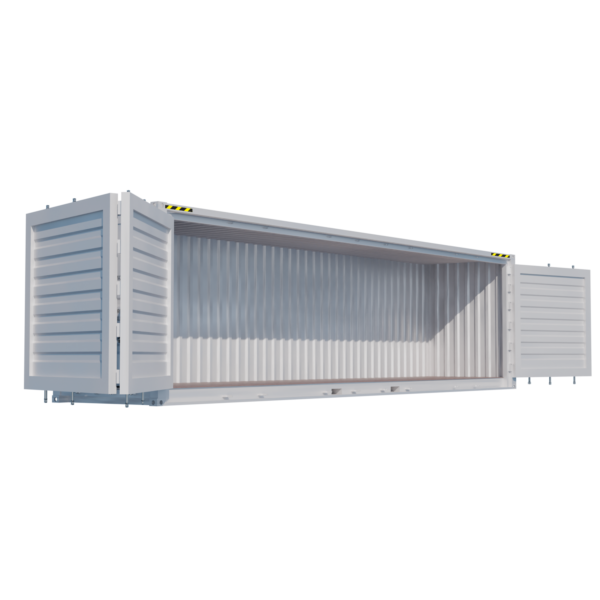 Container maritime 40 pieds High Cube Open Side 1er voyage