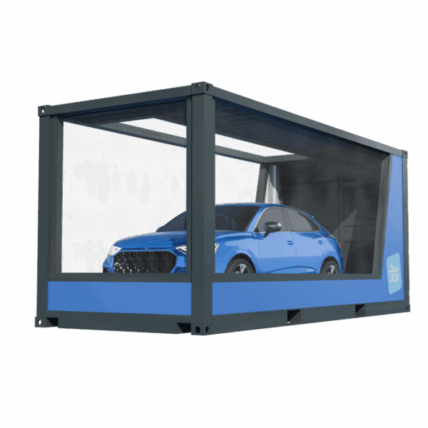 Container vitrine automobile