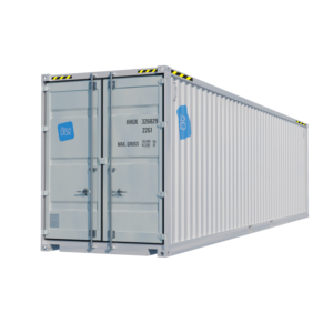 Container maritime 40 pieds High Cube 1er voyage