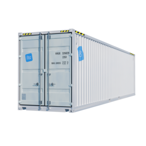 Container 40 pieds High Cube premier voyage -1