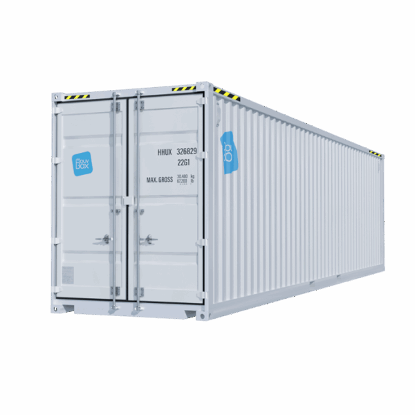 Container High Cube 40 pieds premier voyage