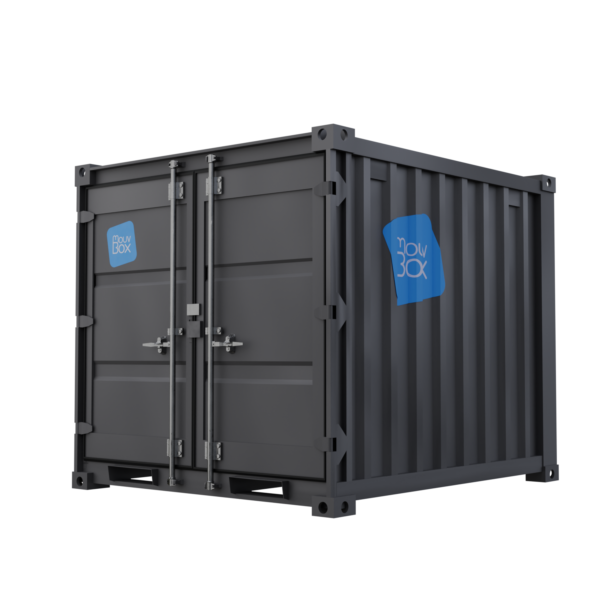 Container de stockage 8 pieds gris anthracite