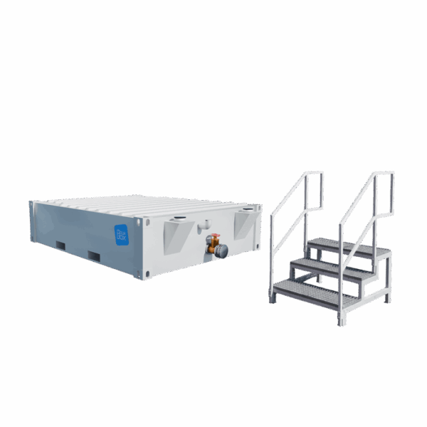 Réservoir d'eaux usées 10 pieds + escalier