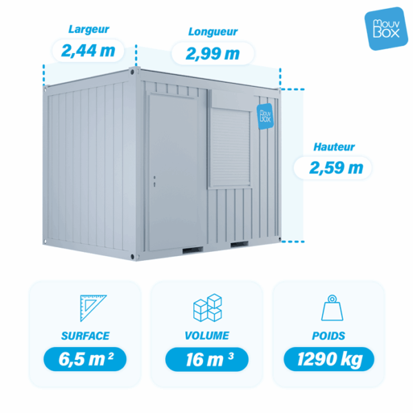 Bureau modulaire 10 pieds