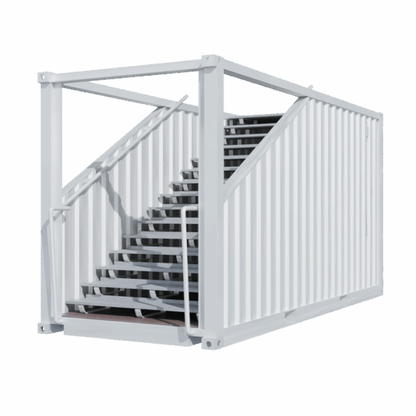 Location container escalier