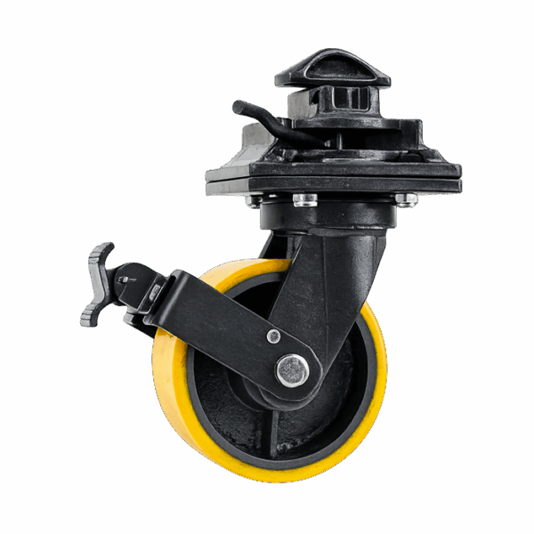 Roulette twistlock spéciale container / bâtiment modulaire