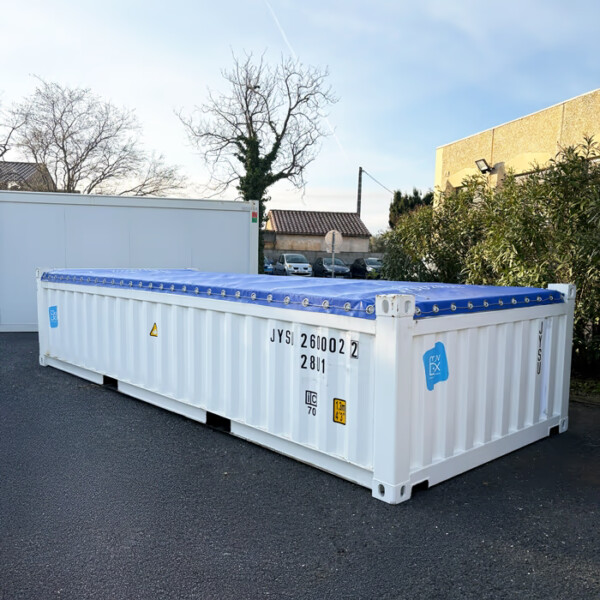 Container demi Open Top 20 pieds premier voyage - 3