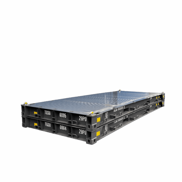 Container Flat Rack 20 pieds premier voyage