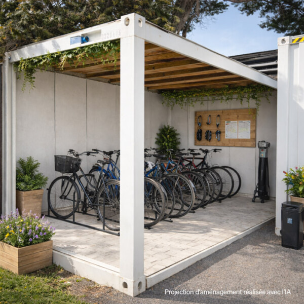 Déstockage bâtiment modulaire 20 pieds (châssis + toit) - 2