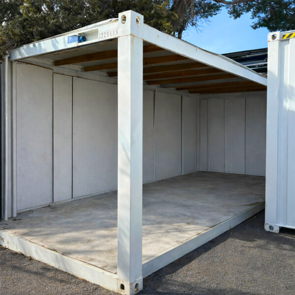 Déstockage bâtiment modulaire 20 pieds (châssis + toit)