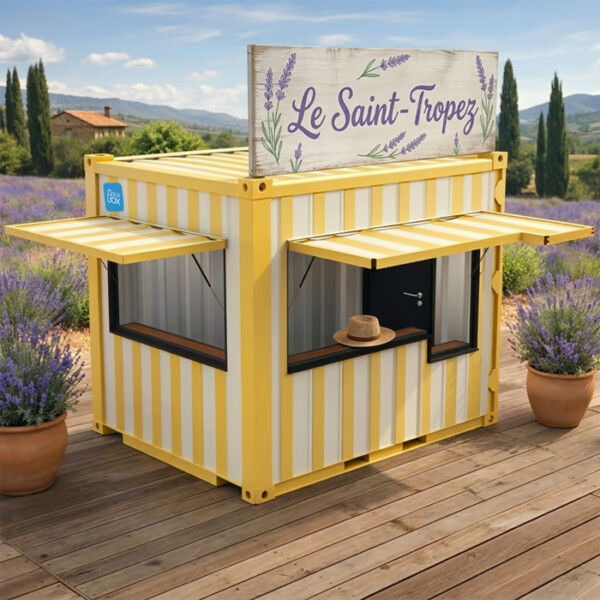 Container aménagé Snack Box Saint-Tropez, édition spéciale